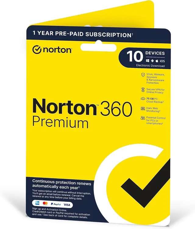 Norton SUB 360 Premium 10 Devices 1 Year
