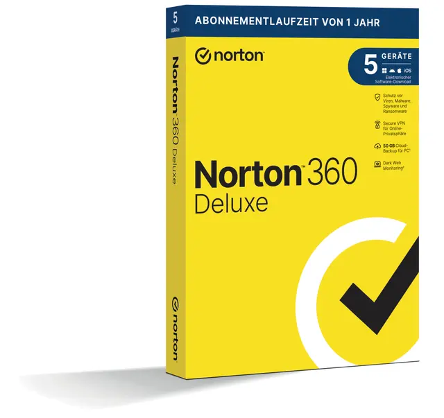 Norton NO SUB 360 Deluxe 5 Devices 1 Year